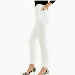 J.Crew Mercantile High-Rise White Jeans White Stretch Denim